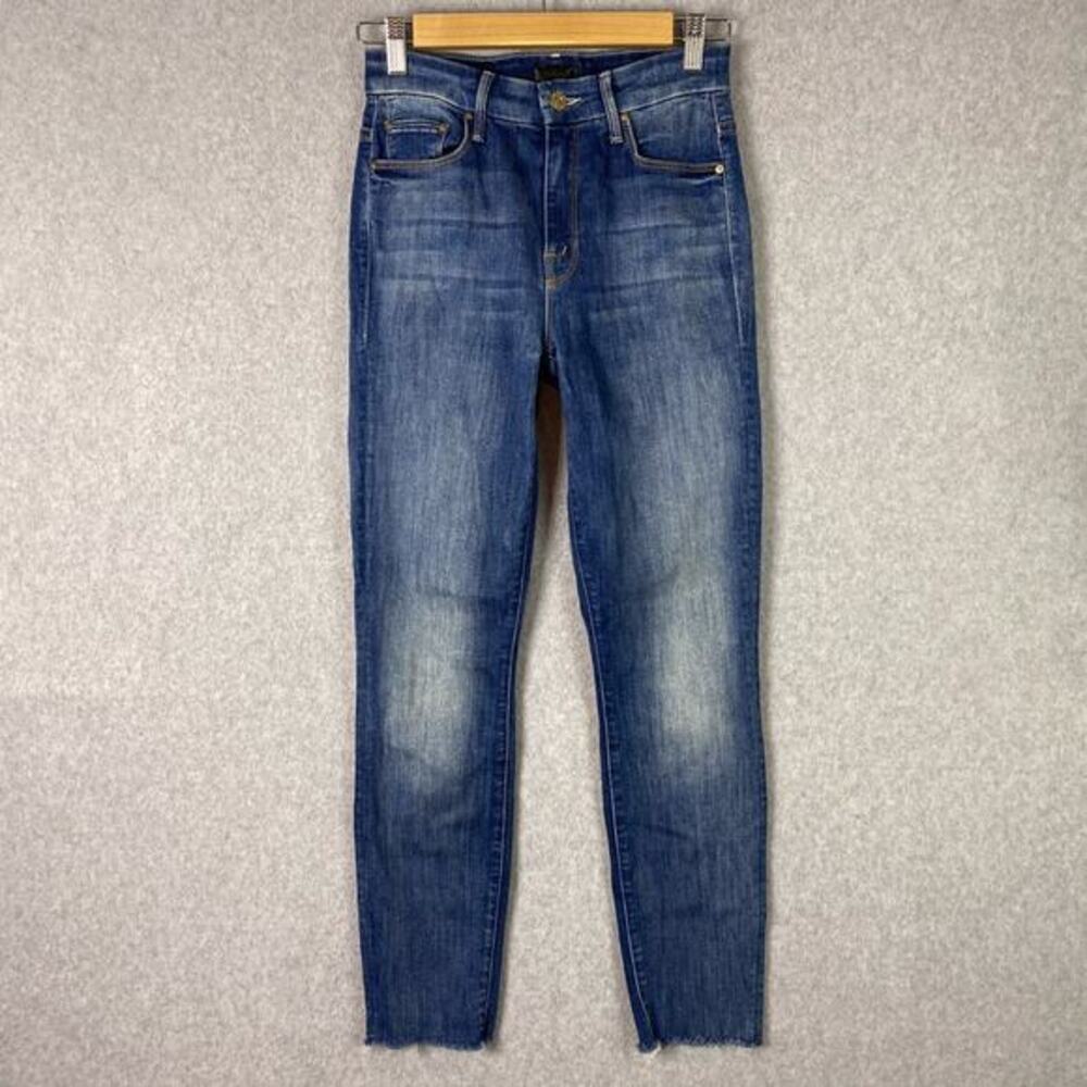 Mother Jeans High Waisted Looker Ankle Fray in‎ Not Rough Enough Size 24